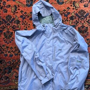 Helly Hansen Lavender Hooded Rain Jacket Size Medium